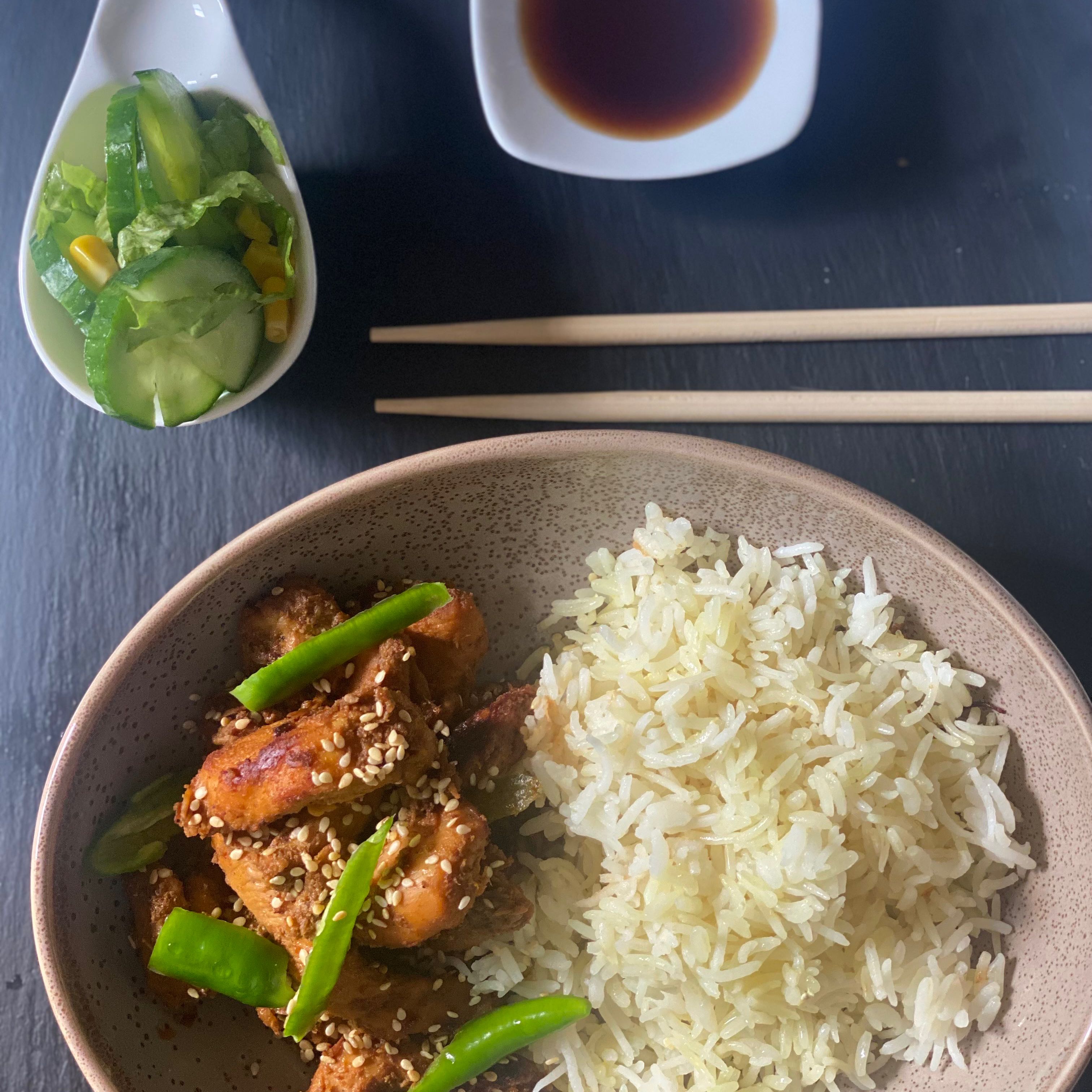 ترياكي دجاج سبايسي