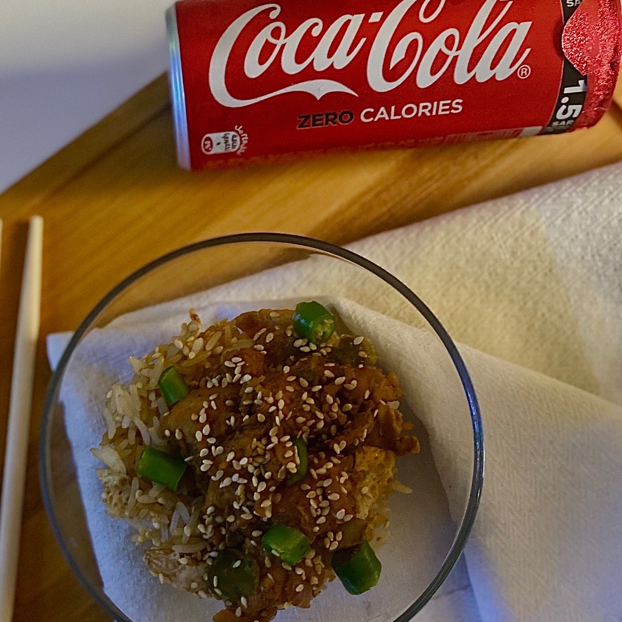 رز صيني بالدجاج الكرسبي