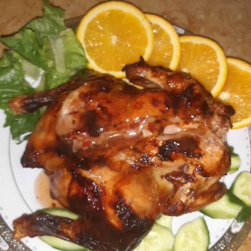 دجاج بخلطة صوص البرتقال
