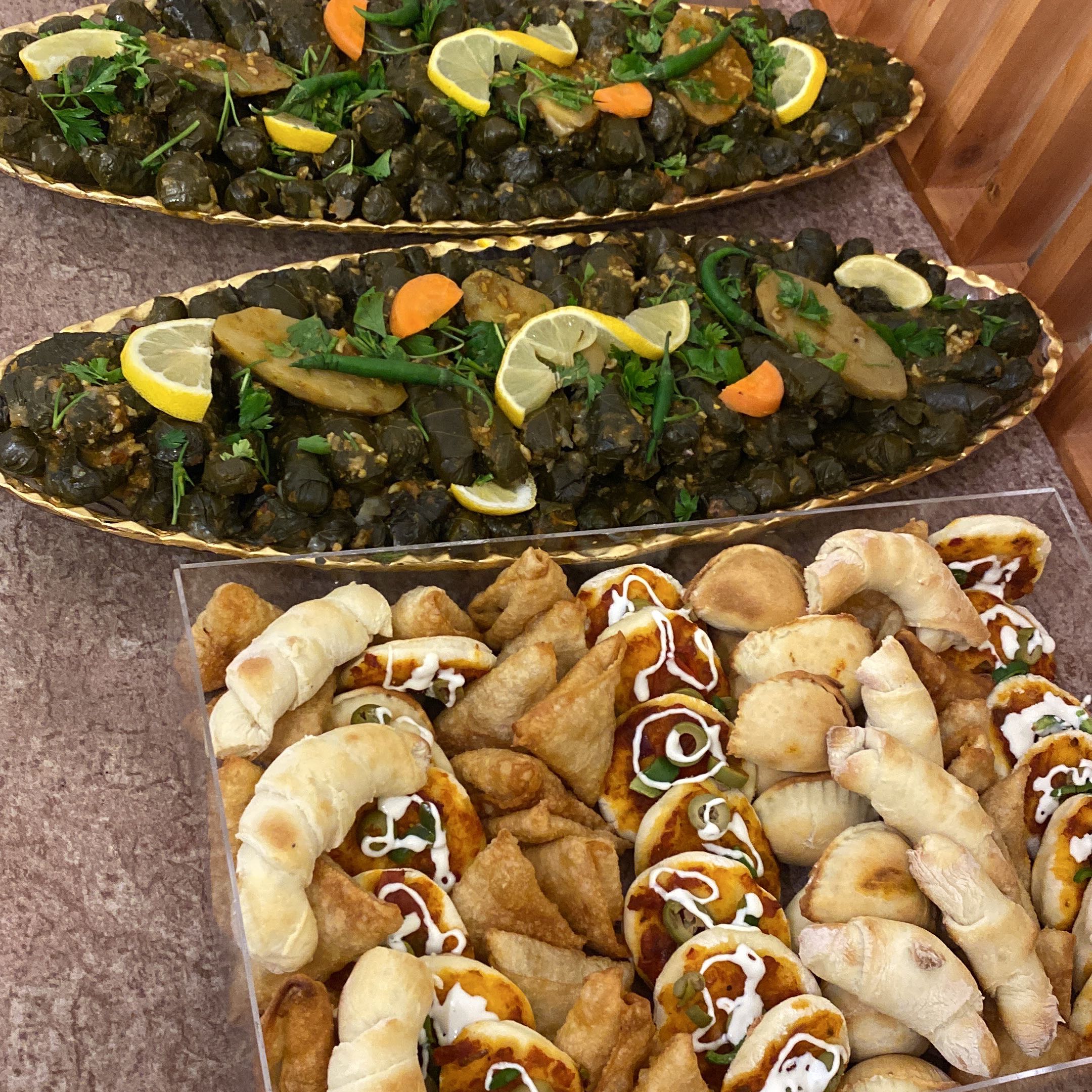 صحن٢ ورق عنب صحن ملفوف صحن معجنات