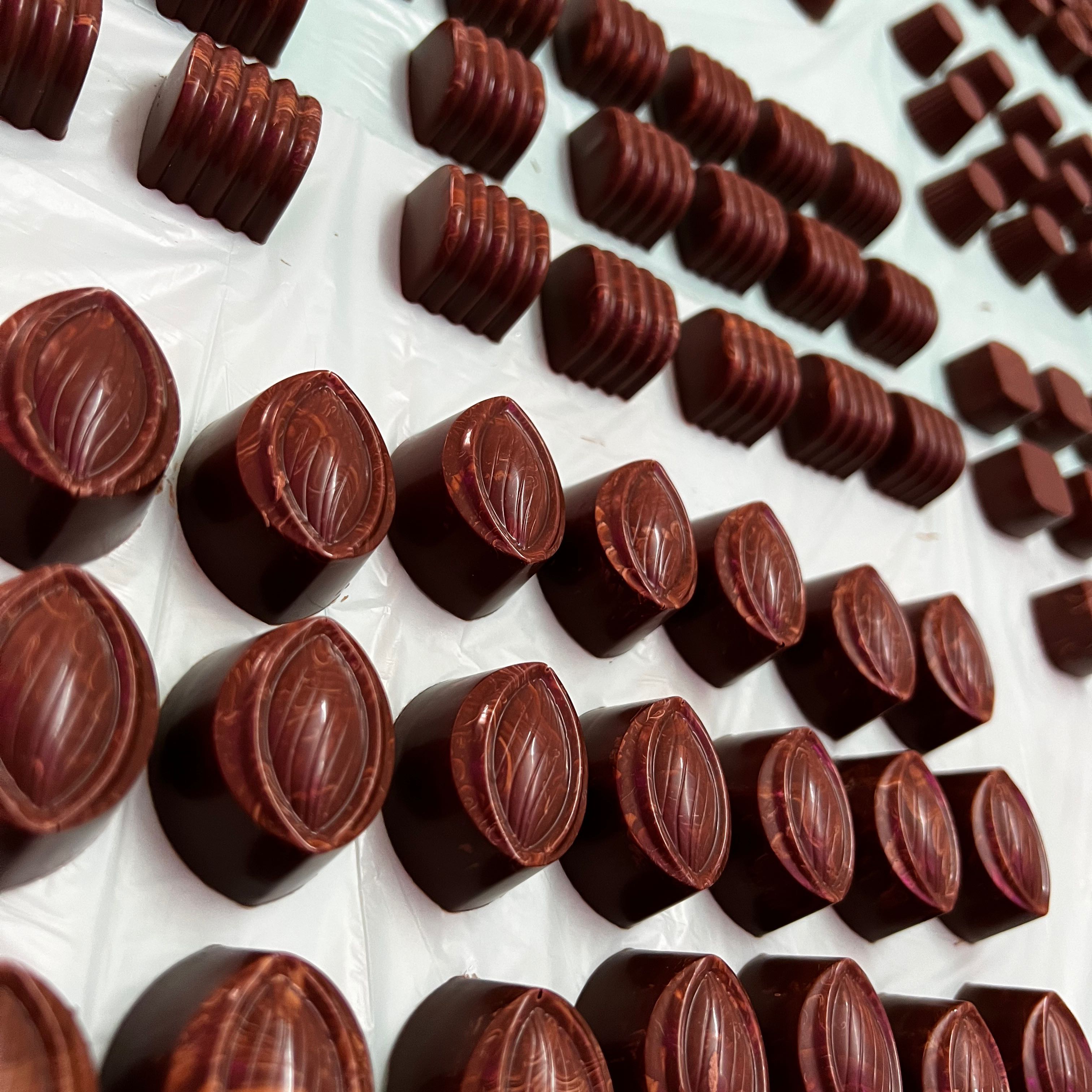 شكلاته بلجيكيه  بحشوات مختلفه🍫🍫