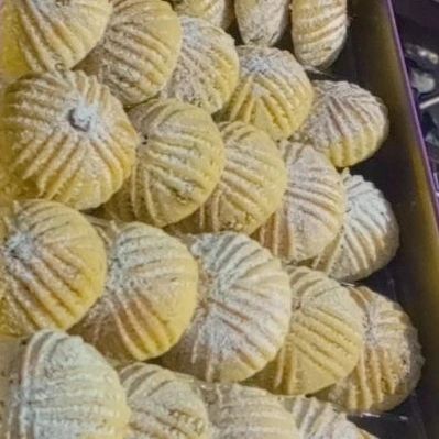 معمول منقش يدوي بالفستق الحلبي كيلو سميد 13
كيلو طحين 12