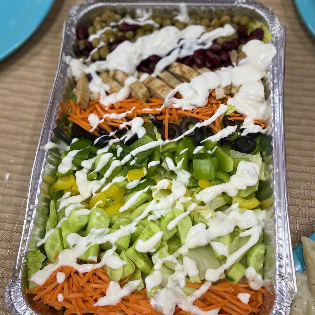 سلطة ناتشو المكسيكية 🤍🥗🇲🇽.