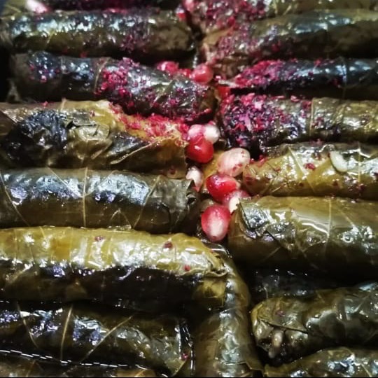 ورق عنب بدبس الرمان