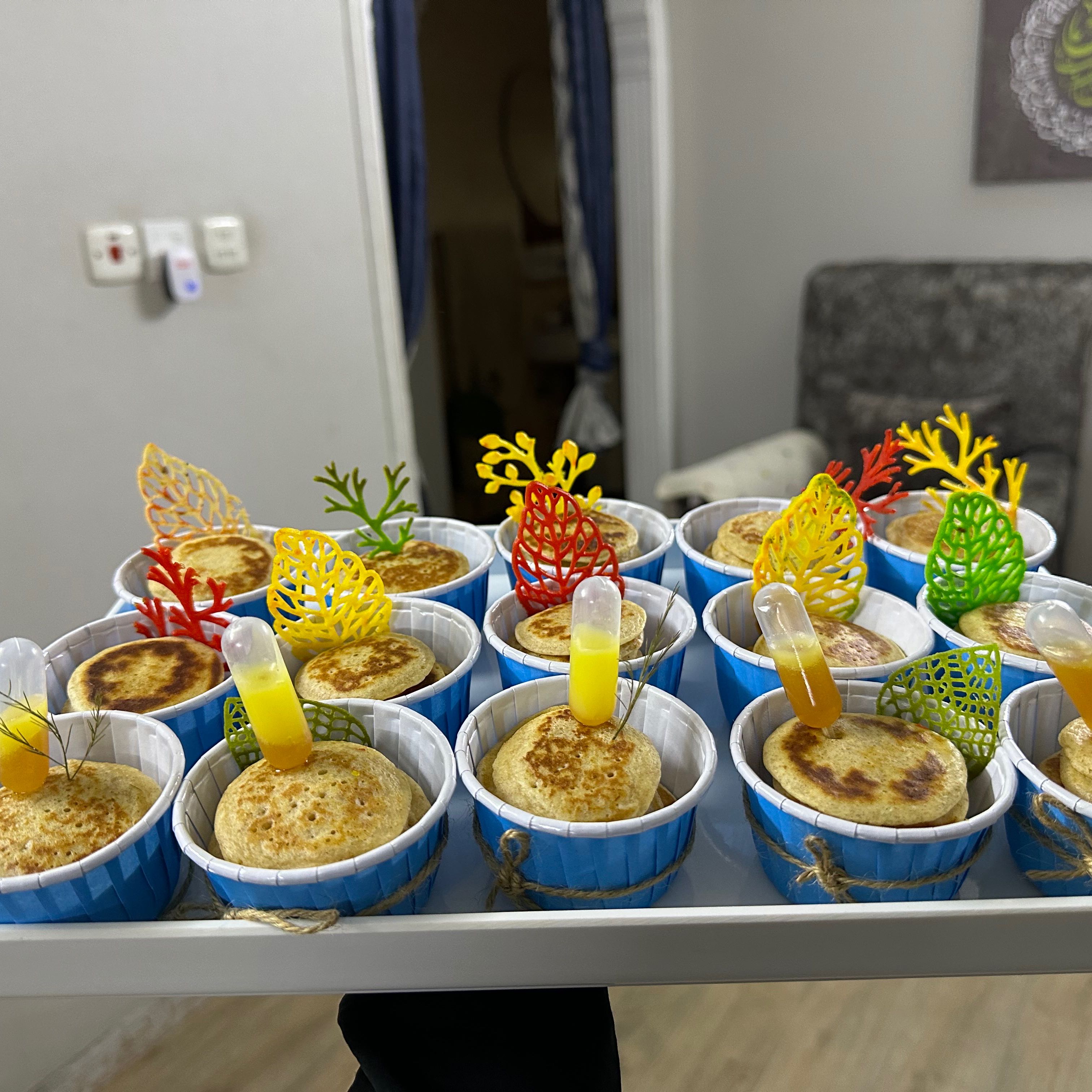 ميني مصابيب (مراصيع) بالسمنه والعسل والزعفران