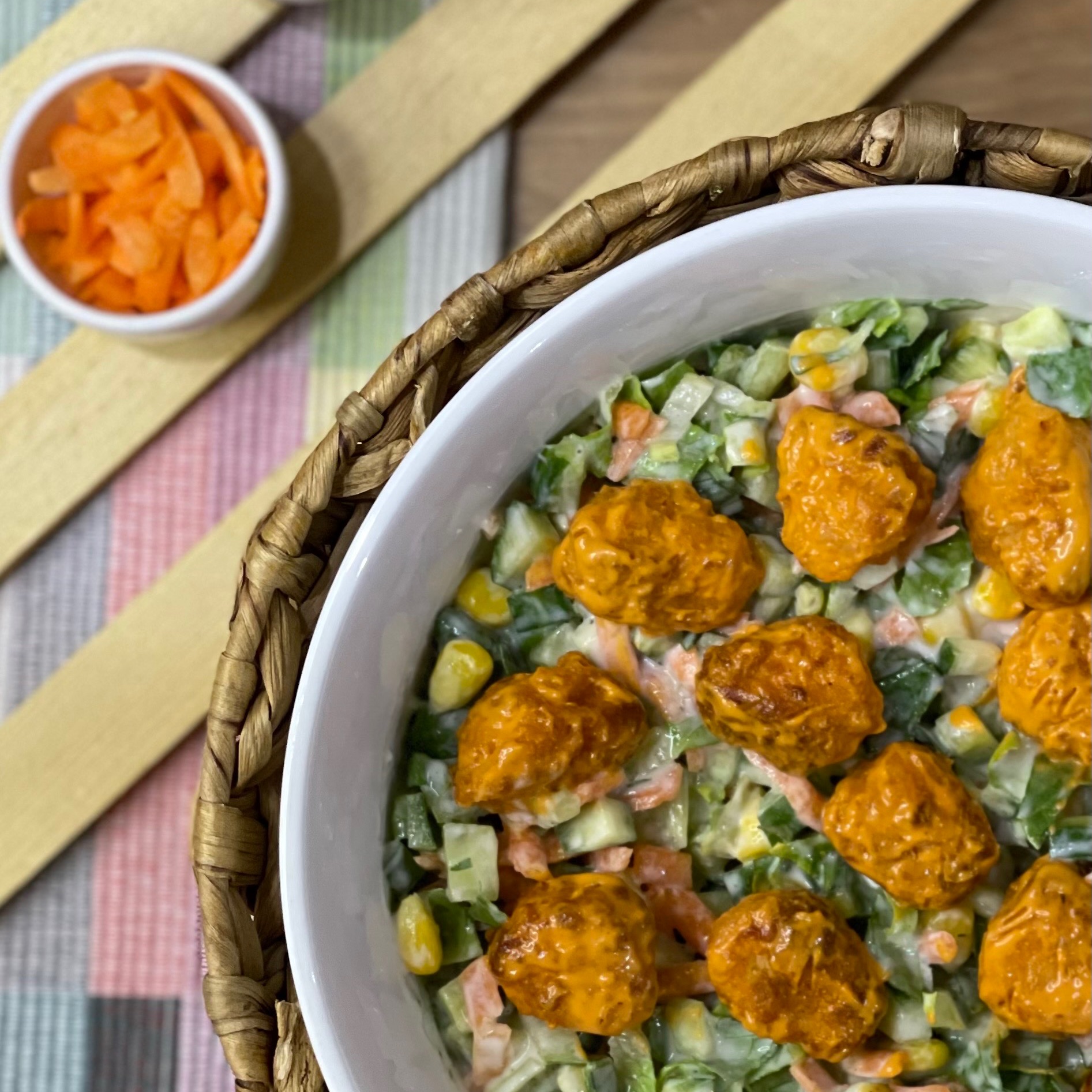 سلطة البوب كورن