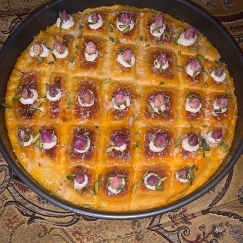 بسبوسة بالقشطة 🍰🥧مره لذيذة