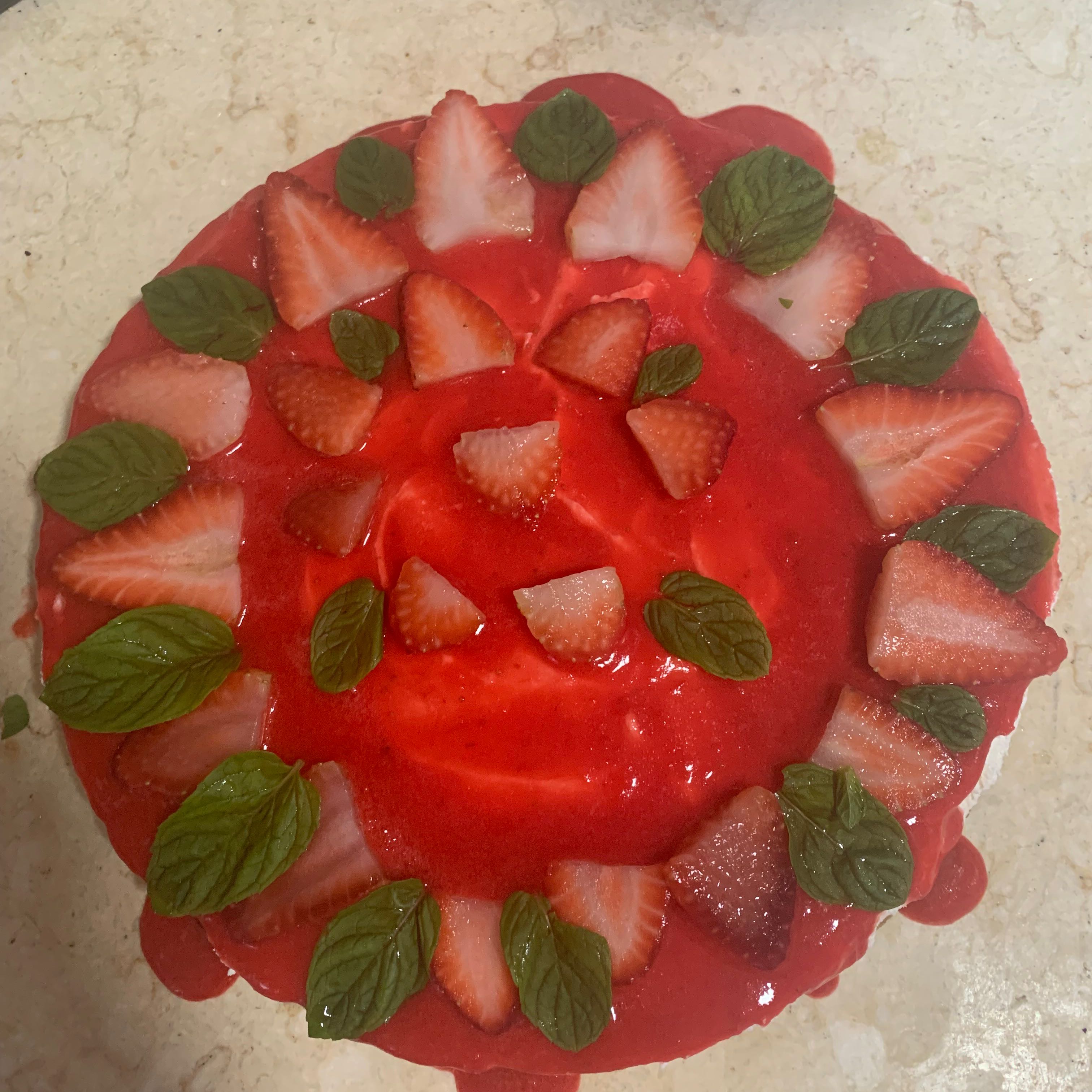 تشيز كيك بالفراولة 🍰🍓