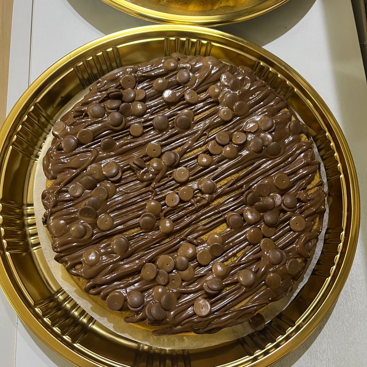 كيكة الكوكيز بشكولاتة البلجيكي ونويتلا تكفي 7—8 اشخاص 😋