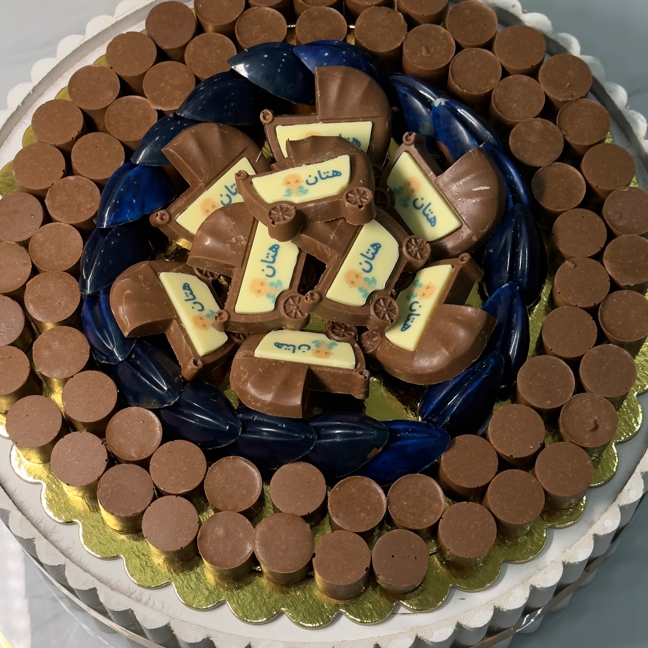الطباعة على الشوكولا للمواليد 
شوكولا بلجيكي درجة اولى مميز وفاااخر