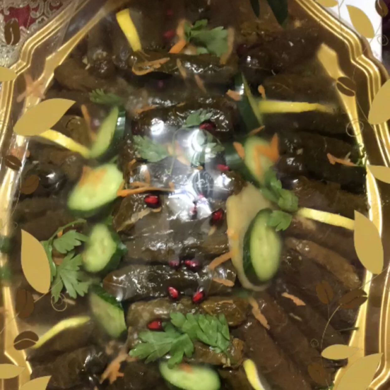 صحن كبير ورق عنب لذيذ مايتفوت 😍👌🏻