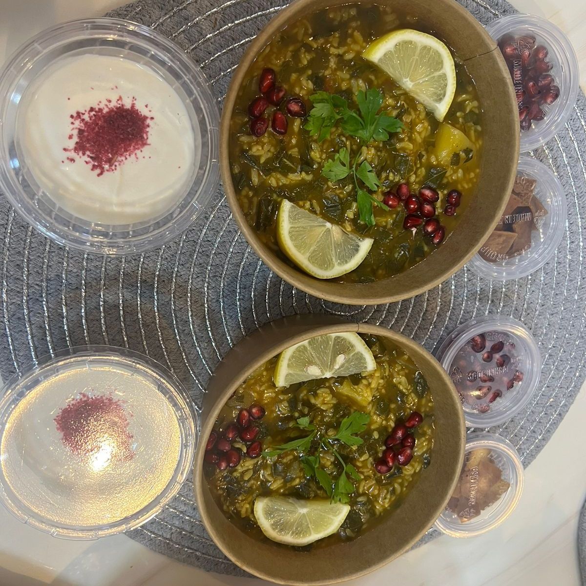 فتة ورق عنب من طلبات اليوم