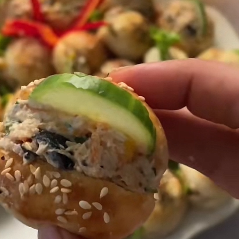 فطاير دجاج او سبانخ