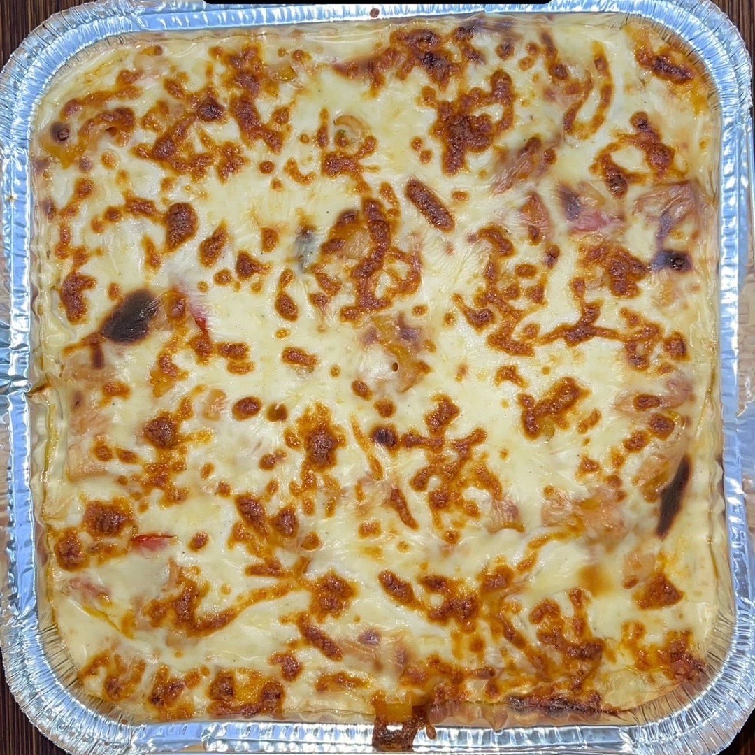 صينية مكرونة بشاميل