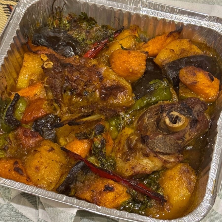 صينية خضار باللحم