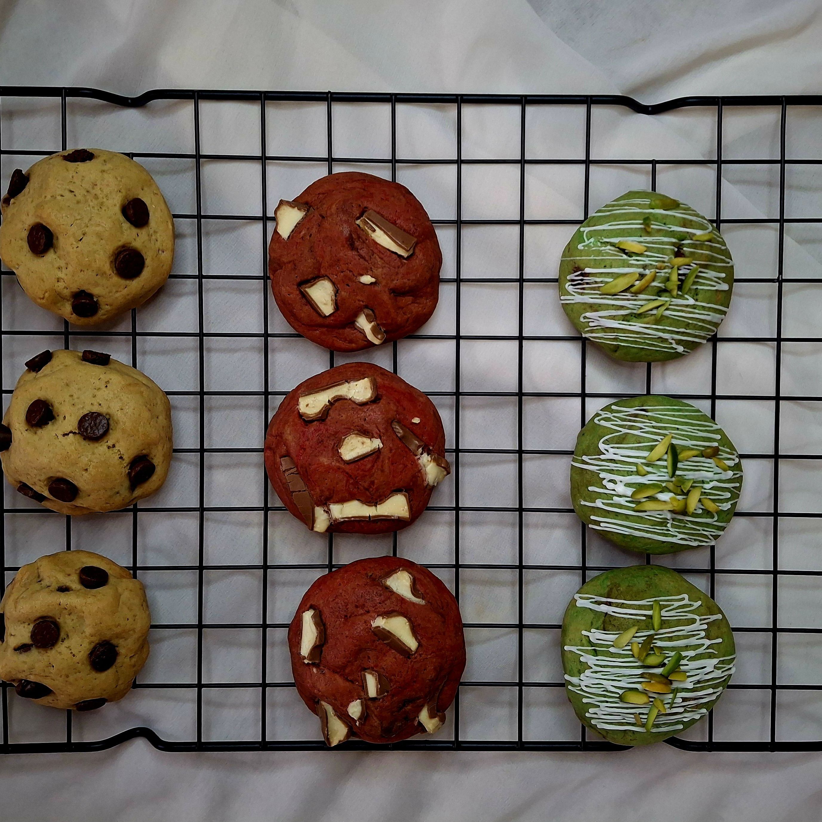 كوكيز رد فلفيت وبستاشيو وكلاسيك