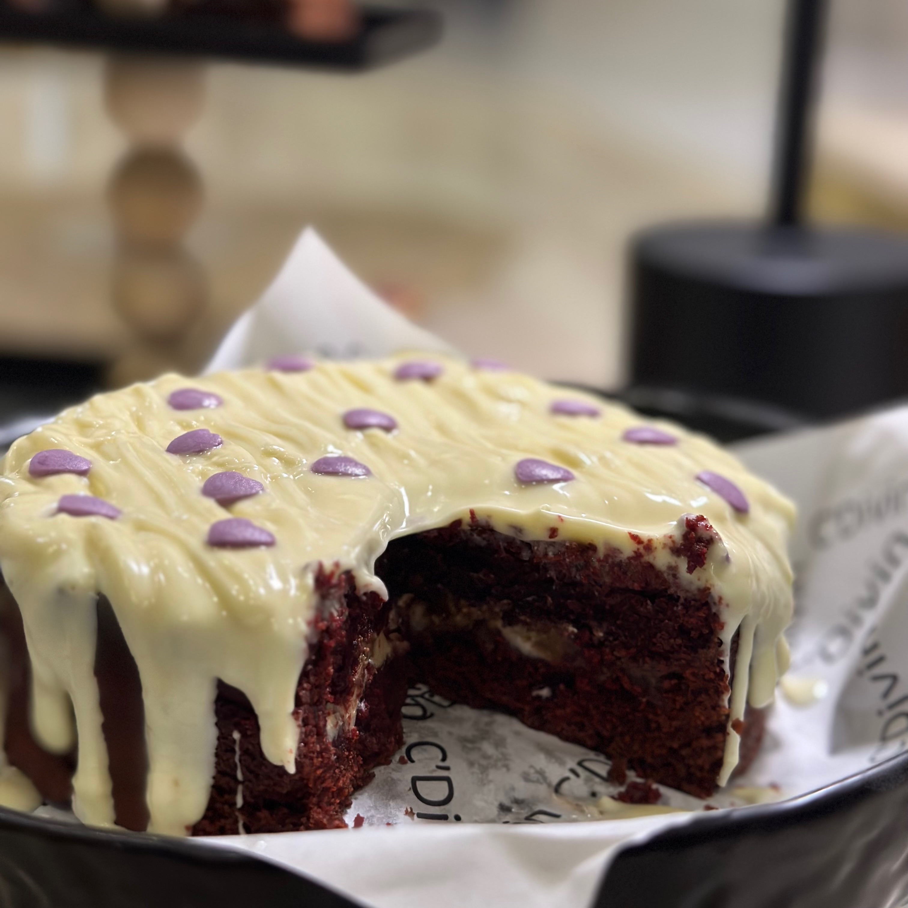 كوكيز كيك رد فلفيت ٤ إنش