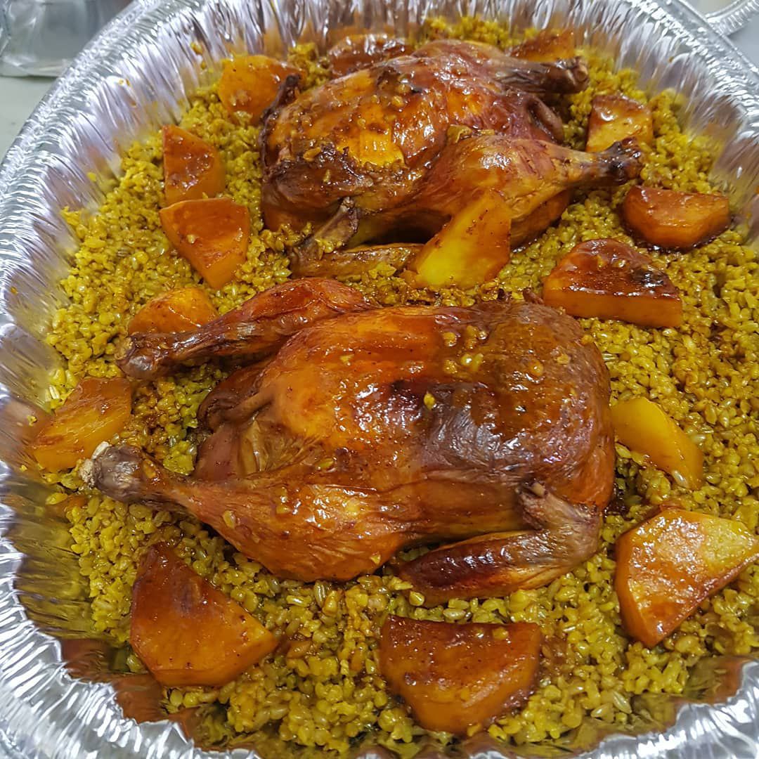 دجاج محشى فريك
