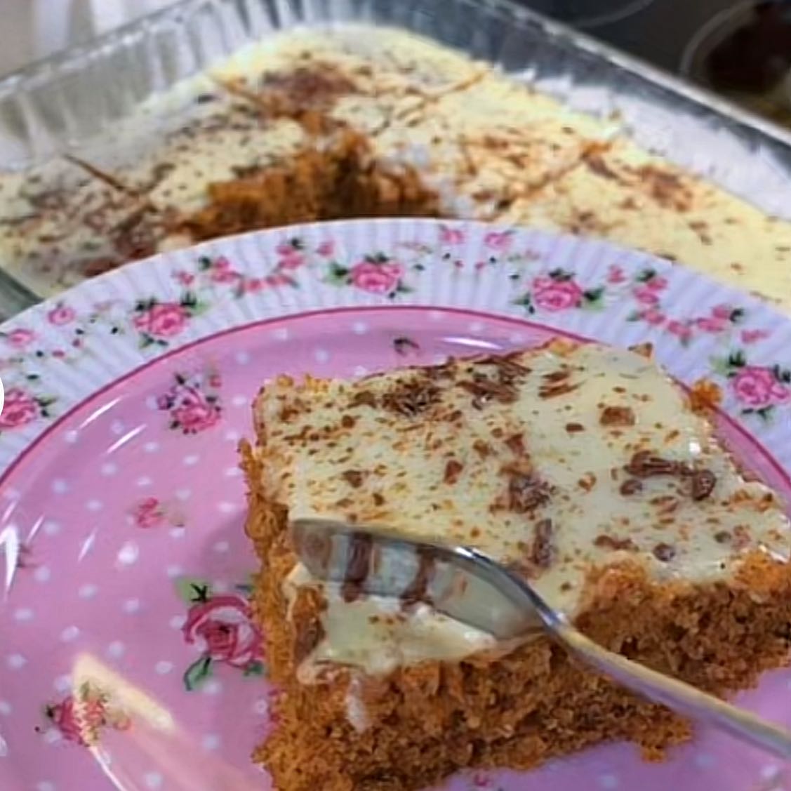 كيك بالحليب المحموس