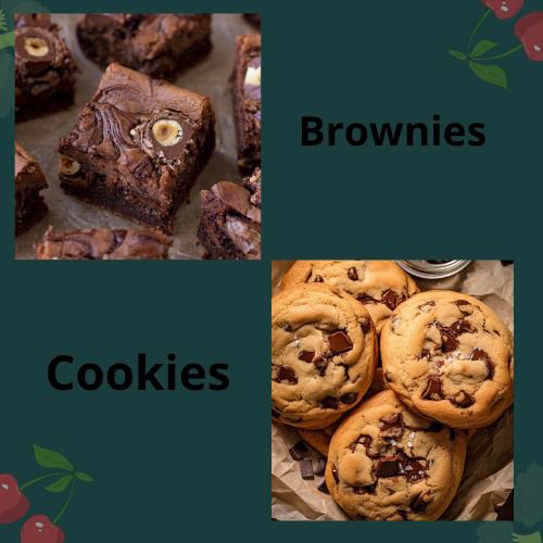 brownies Chocolat 
cookies chocolat