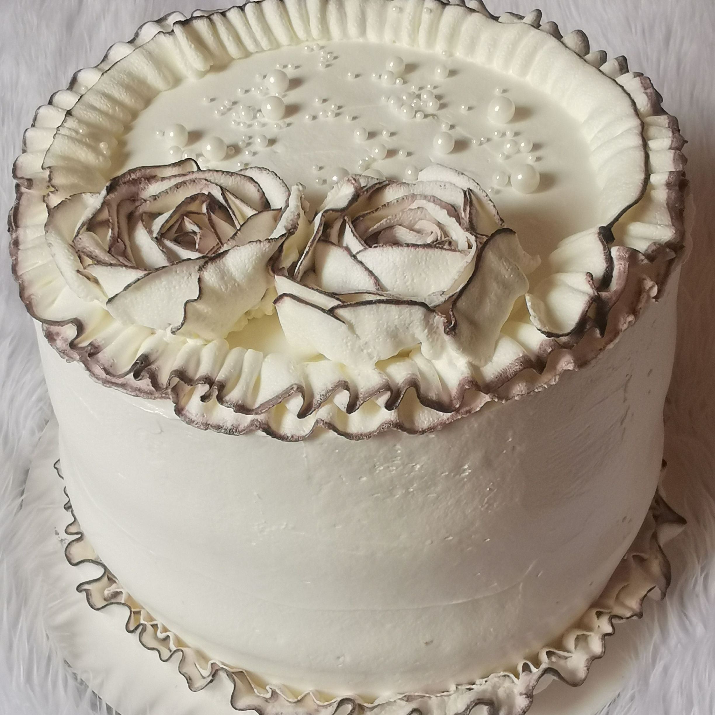 كيكه ٧ إنش ٣طبقات حشوت فراوله