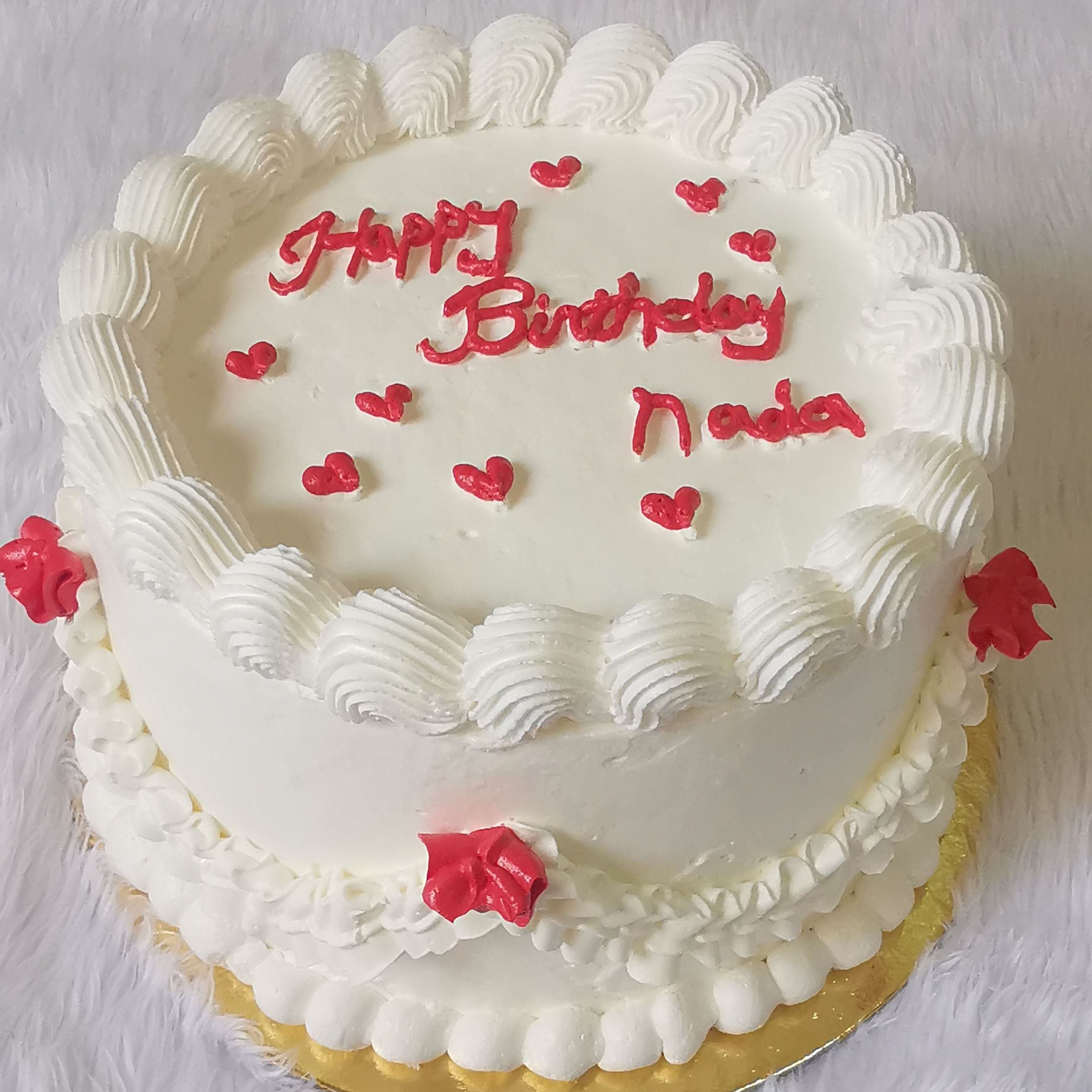 كيكه ٨ إنش ٣طبقات حشوت فراوله