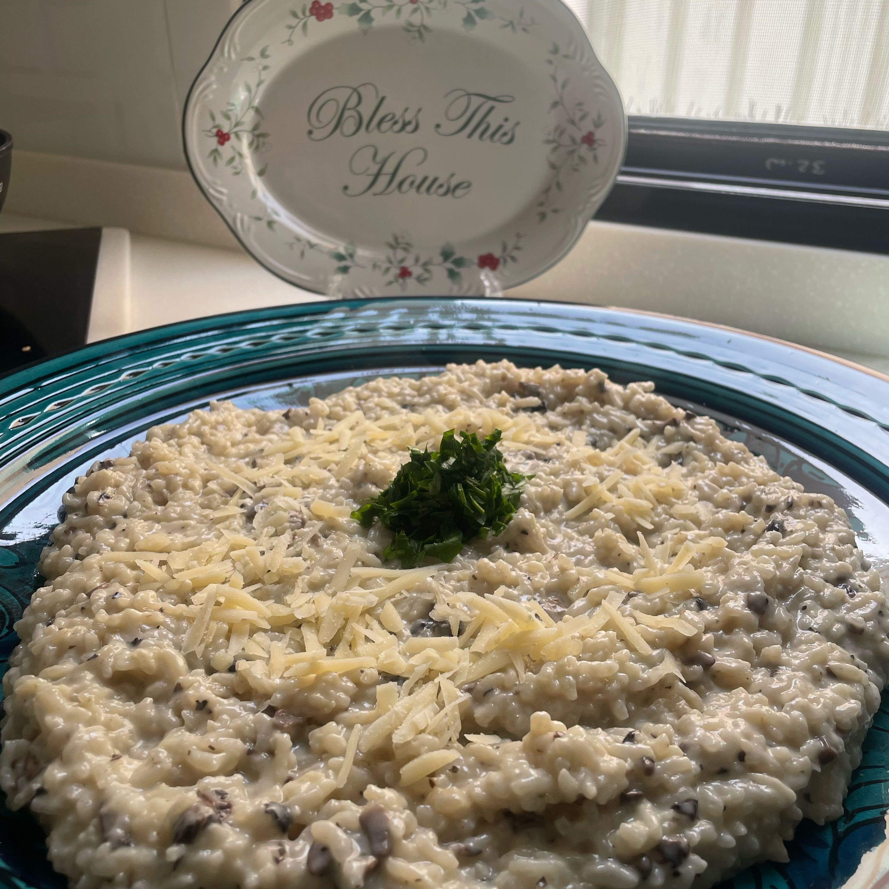 رريزوتو بالمشروم والبارميزان