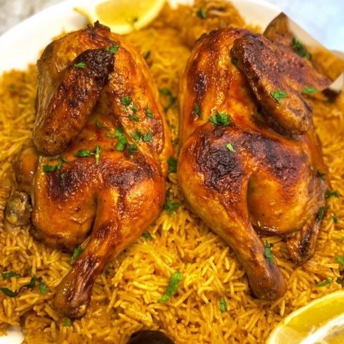 رز ودجاج بالنكهة الاصليه لا يفوتكم 💕