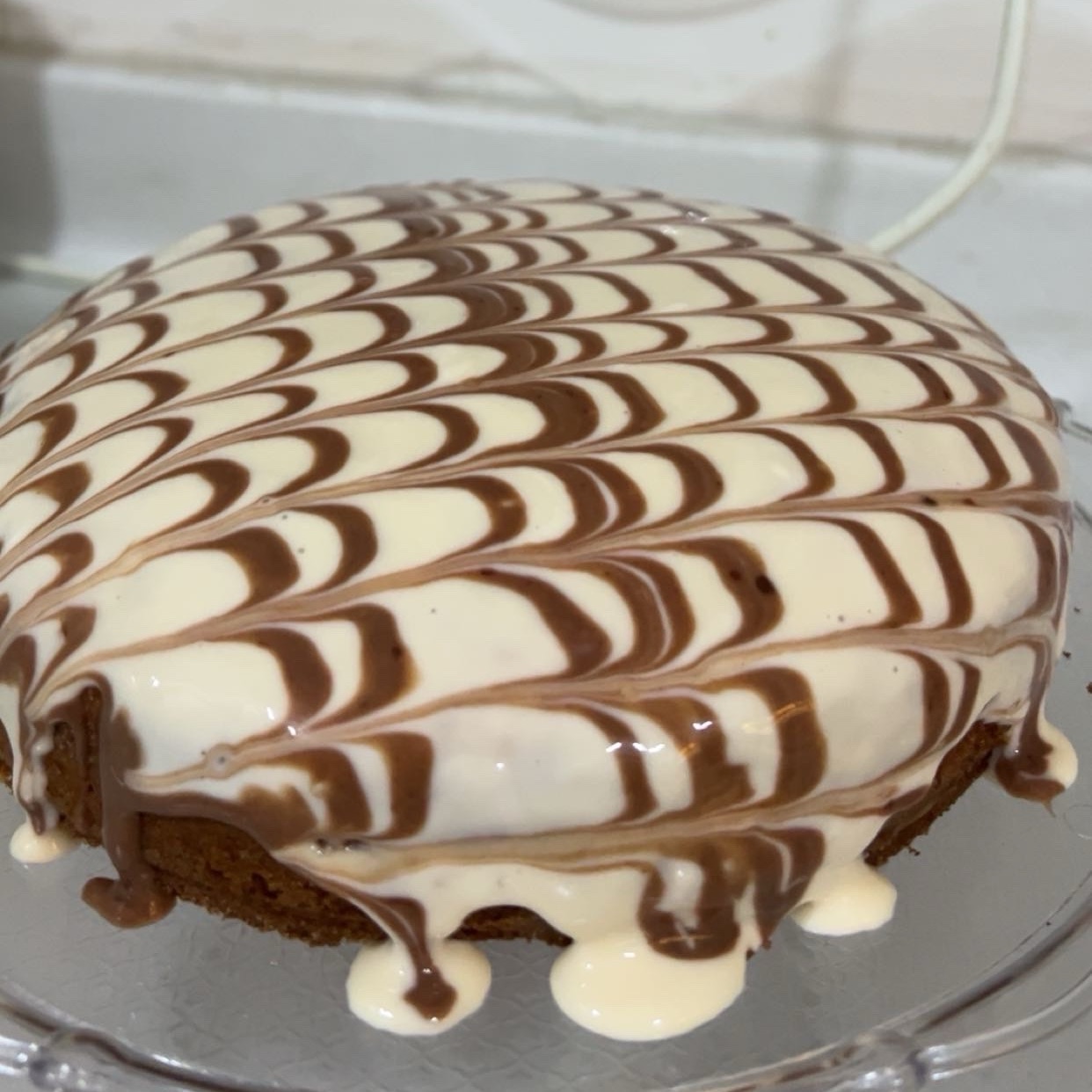 كيكة القشطه ونوتلا حجم صغير