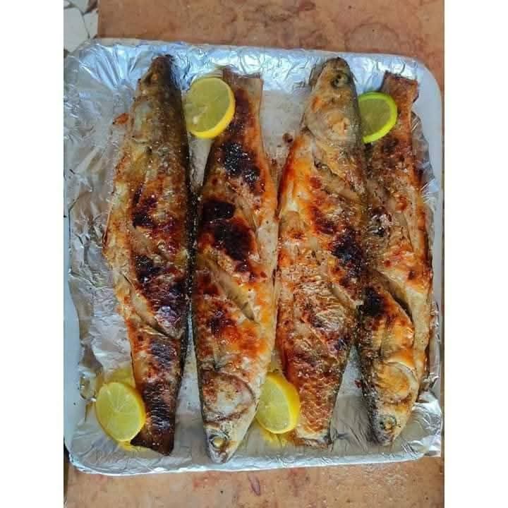 سمك بوري مشوي