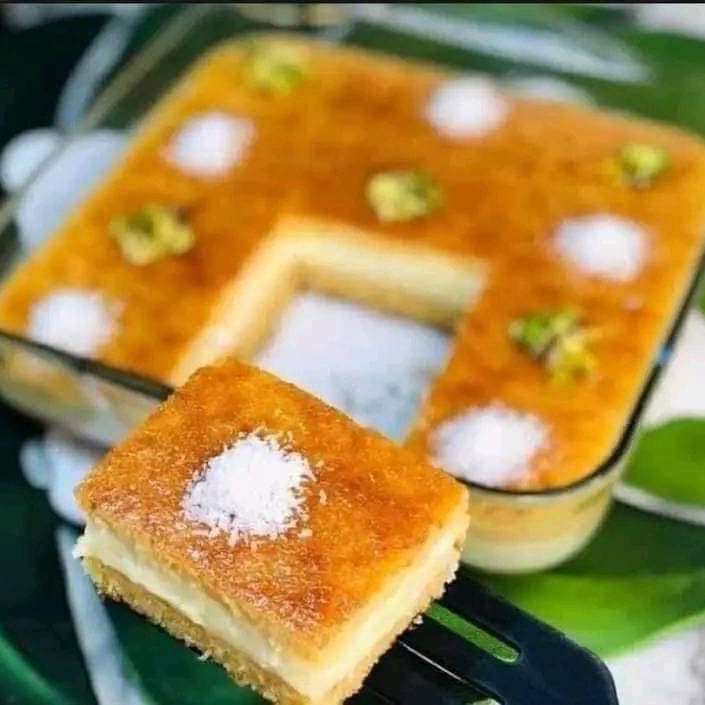 بسبوسة بالقشطه