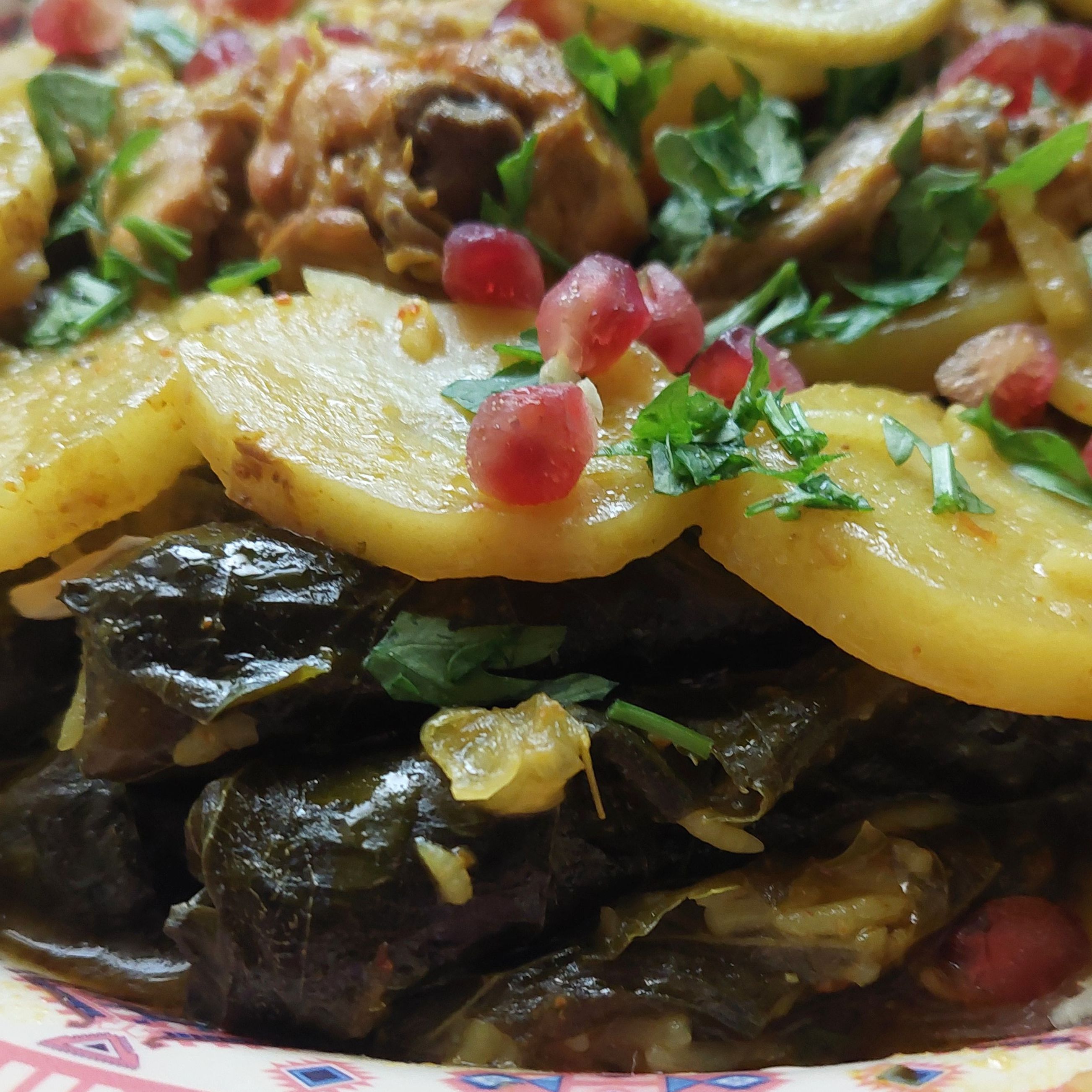 كبيبة ورق عنب بدجاج