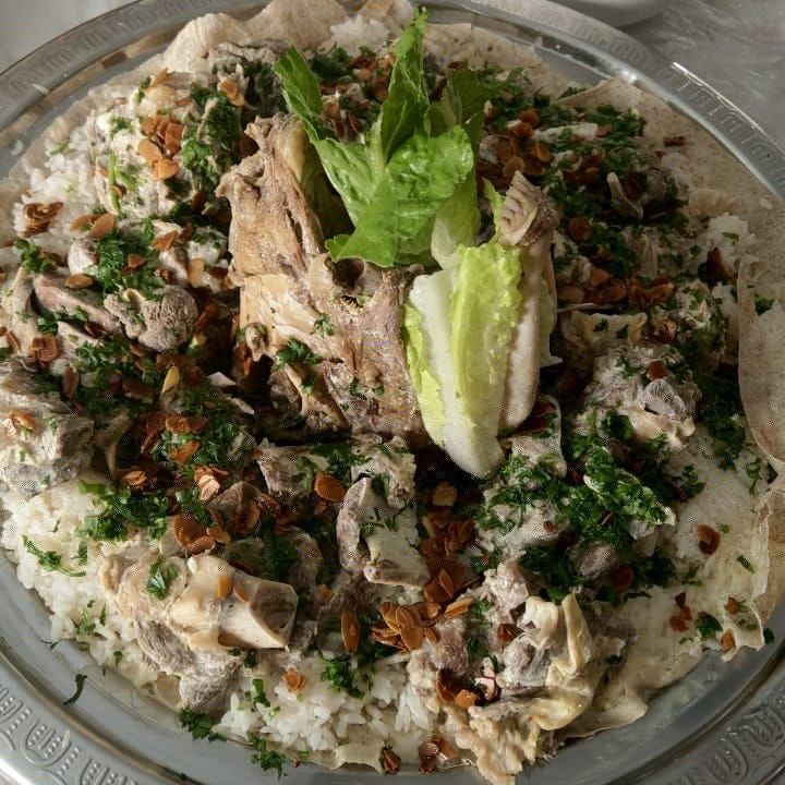 منسف اردني بالجميد واللحم