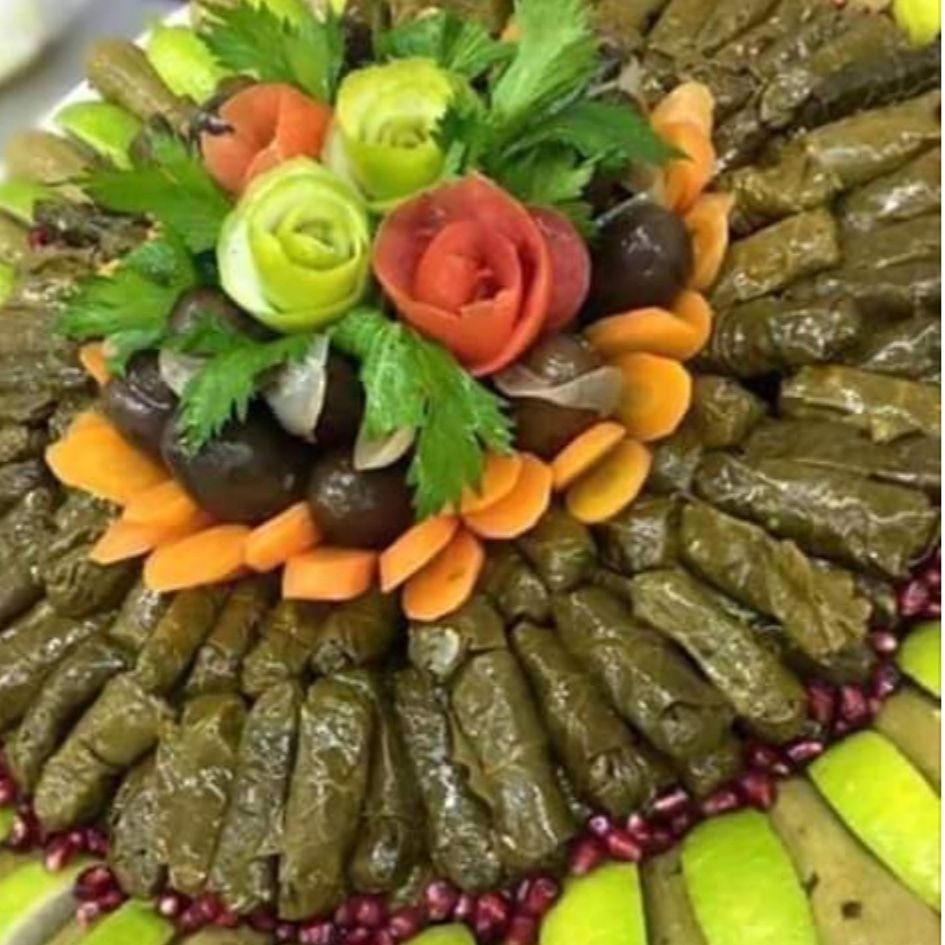 ورق عنب بالليمون والزيت