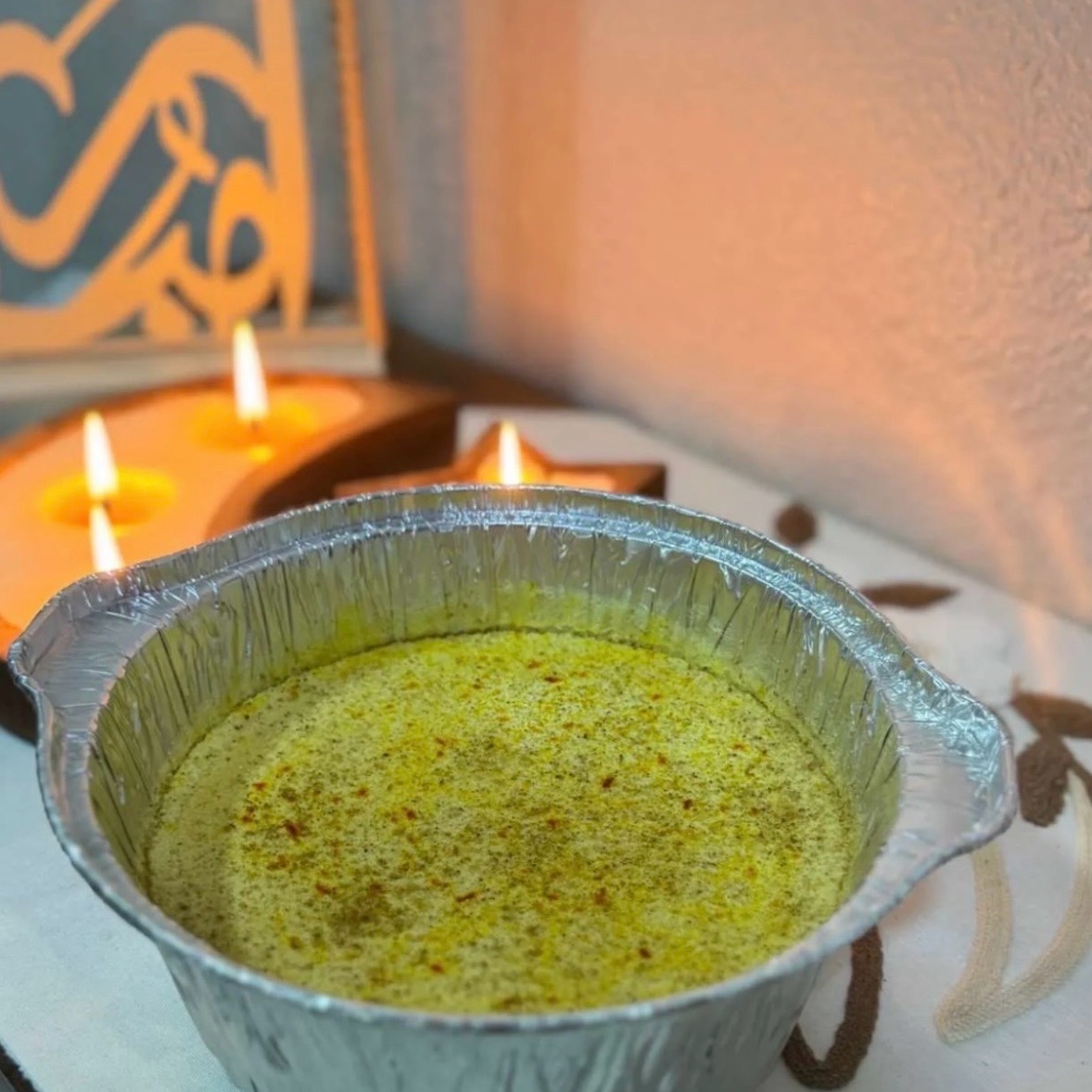 كرملة هيل وزعفران 🍮الطعم لايوصف لازم تجربونها وتحكمون كريميه مثل الغيمة باردة 😍