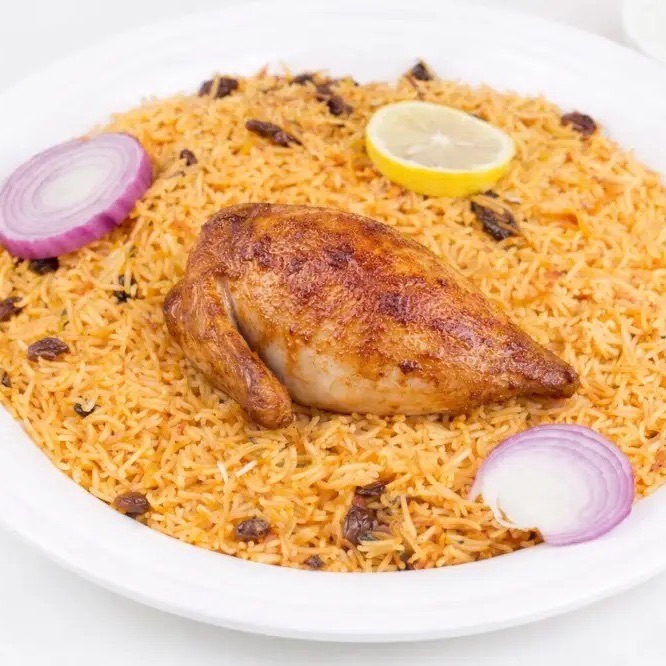 ربع شواية مع الرز